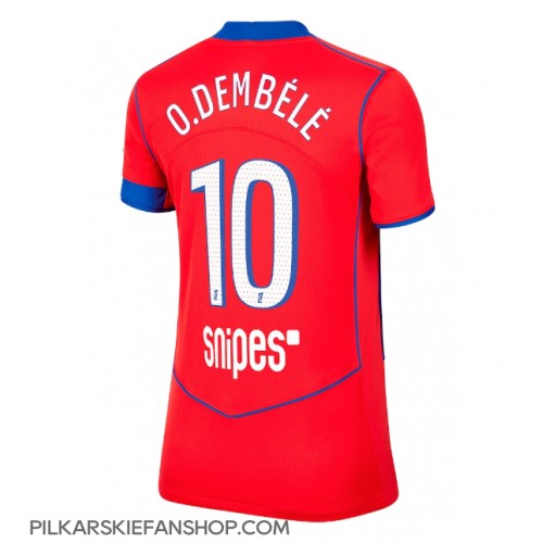 Koszulka piłkarska Paris Saint-Germain Ousmane Dembele #10 Strój Trzeci dla kobiety 2025-26 tanio Krótki Rękaw Koszulka piłkarska Paris Saint-Germain Ousmane Dembele #10 Strój Trzeci dla kobiety 2025-26 tanio Krótki Rękaw
